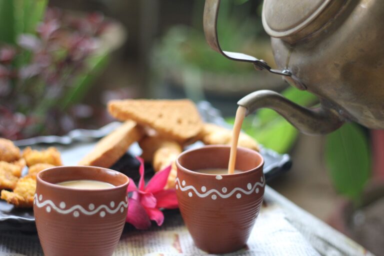 Jaggery for tea — a cup of chai sweetened with jaggery cubes