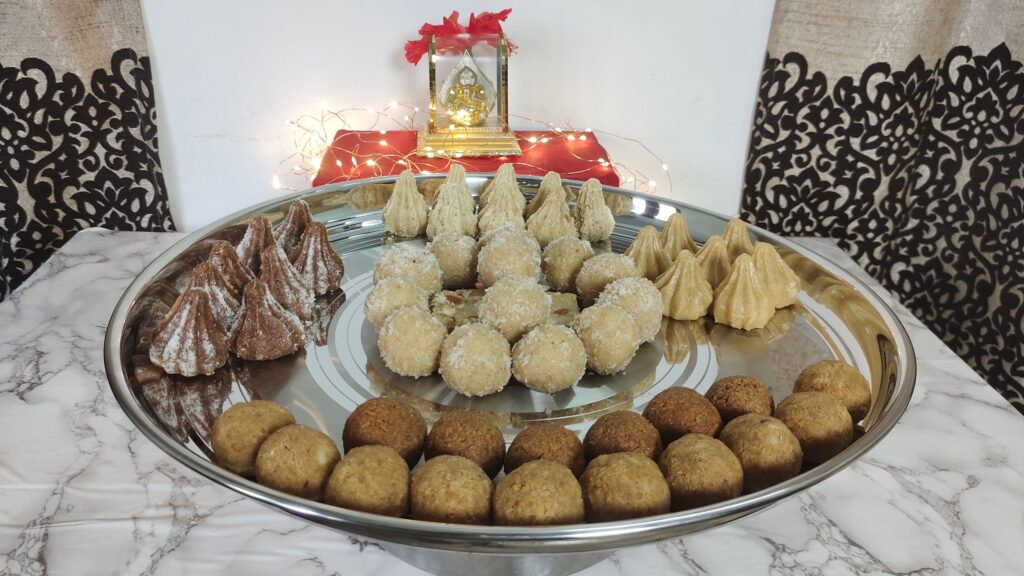 Jaggery energy balls rolled in coconut, a no-bake healthy snack